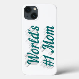 Mom green text iPhone case