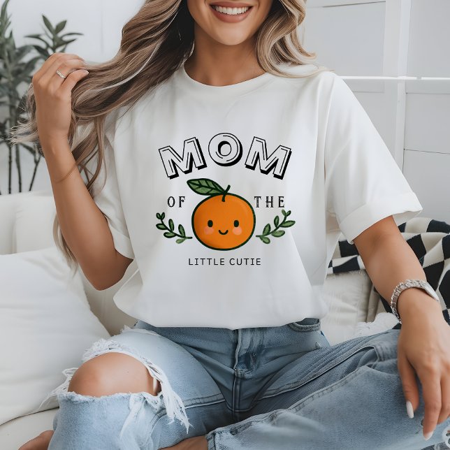 Mom Little Cutie T-Shirt 1st Birthday Party  (Criador carregado)
