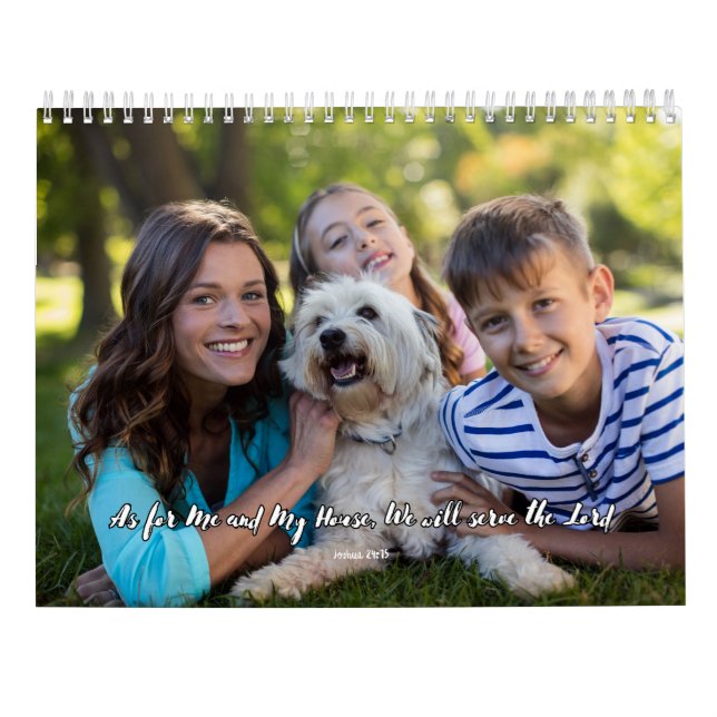 Momentos Abençoados: Calendário de Fotos Personali (Verso)