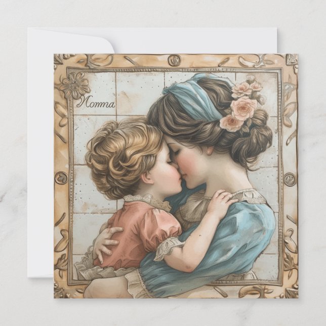 Momentos alegres da mamãe: Cartões Doces (Frente)