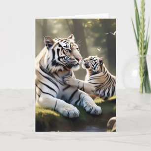 Momentos de Tigre de Coração – Cartão de Saudação