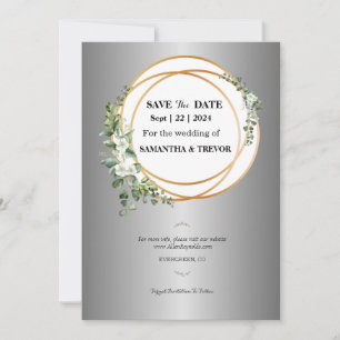 Momentos Dourados: Nosso Convite de Save the Date