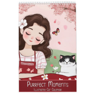 Momentos Puros: Calendário de Cat Ilustrado