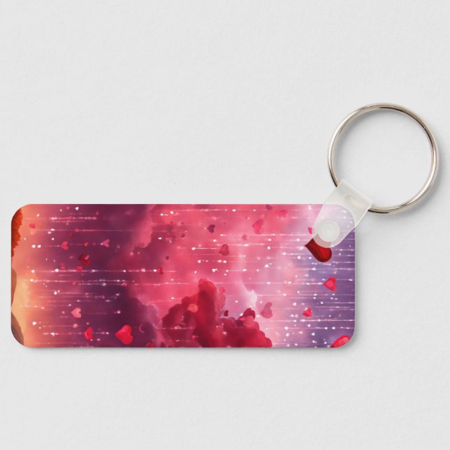 "Momentos Sensíveis: Elegante Hart Chaveiro para o (Frente)