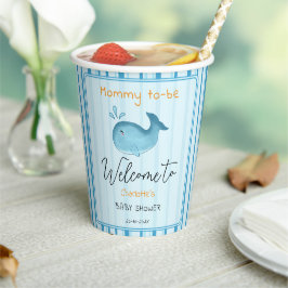 Mommy To Be Cute Whale Baby Shower