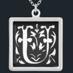 Momograma Colar Prata<br><div class="desc">Colares de Manutenção Escolha Término Dourado Prateado Prateado ou Personalizado Personalizado Único Silver Silver Silver!Colares de Festas de casamento de Presença de Natal - para alterar a cor de fundo - clique em personalizar - clique em editar - escolha a última ferramenta no menu suspenso e escolha entre uma das...</div>