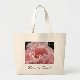 Moms for Peace! bolsas Pink Rose Flower Floral