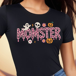 MOMSTER - Camisa De Dia de as Bruxas engraçado Par