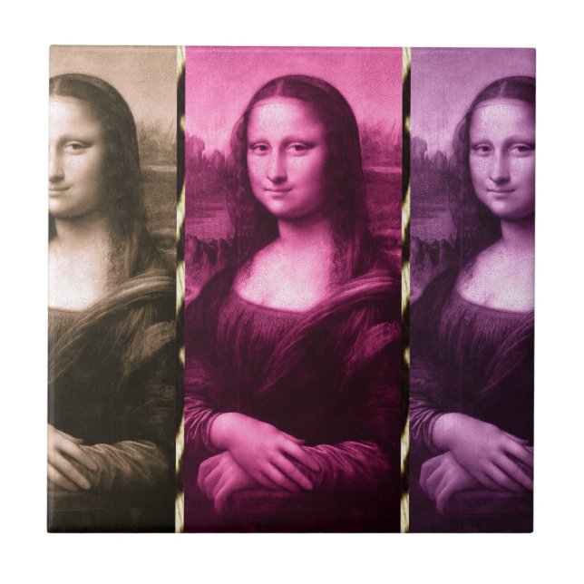 Mona Lisa Animal Imprime Chocolate Rosa Puro (Frente)