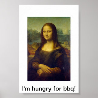 Mona Lisa Bbq Poster