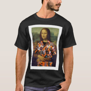 Mona Lisa com camiseta preta masculina da 40ª Reu