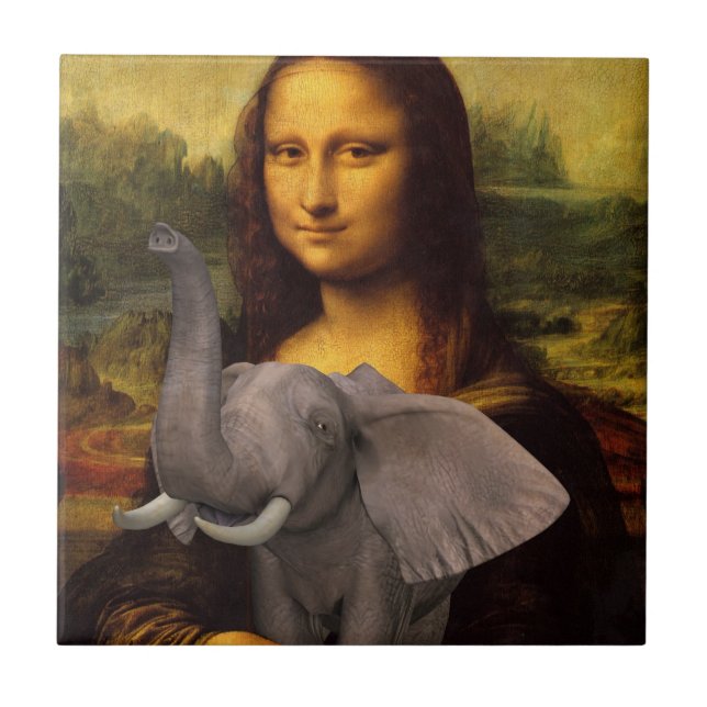 Mona Lisa Com Elefante (Frente)