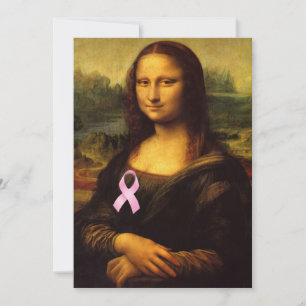 Mona Lisa Com Fita Rosa