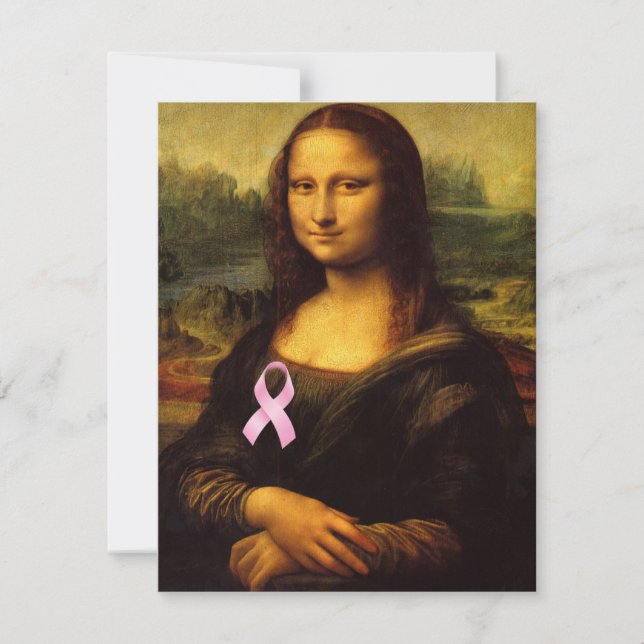 Mona Lisa Com Fita Rosa (Frente)