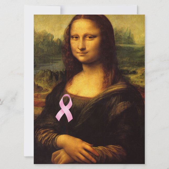 Mona Lisa Com Fita Rosa (Frente)