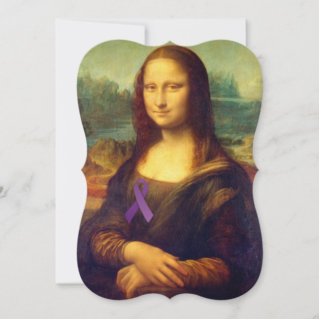 Mona Lisa Com Fita Roxa (Frente)