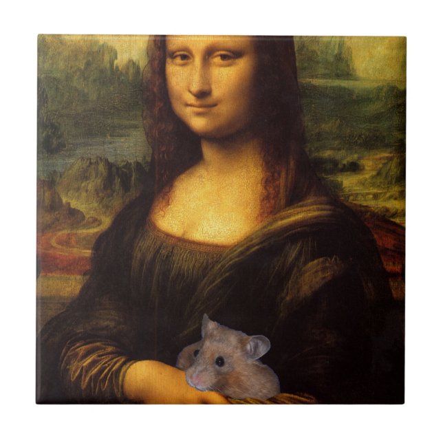 Mona Lisa Com Hamster (Frente)