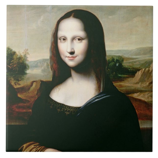 Mona Lisa, cópia da pintura por Leonardo a (Frente)