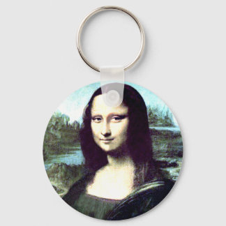 Mona Lisa Large Round Chaveiro