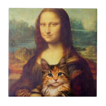 Mona Lisa segurando o seu gato Leonardo da Vinci