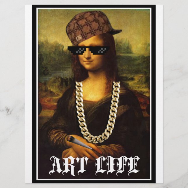 Mona Lisa Thug Life Art Life (Frente)