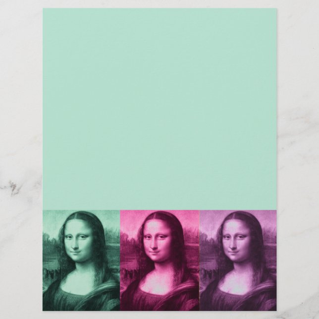 Mona Lisa Verde Rosa Roxo (Frente)