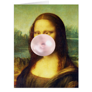 Mona no cartão do amor
