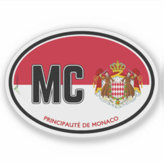 MONACO Principado de Mônaco 01 Adesivo