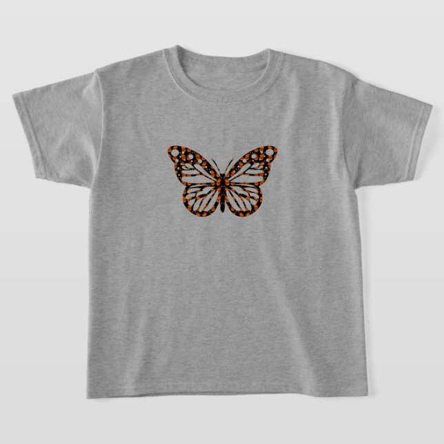 Monarch Butterfly Design - Camiseta Básica Para Me (Postura )