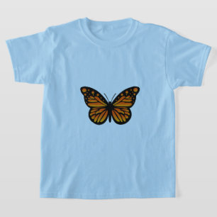 Monarch Butterfly Design - Camiseta Básica Para Me