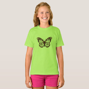 Monarch Butterfly Design - Camiseta Básica Para Me