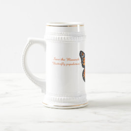 Monarch Butterfly Stein
