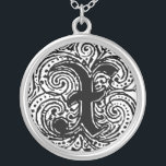 Monarchia "X" Monogramas Colar Precoce<br><div class="desc">Rico - Letra Monograma, chamada Monarquia. Um texto vitoriano do estilo de vintage. Personalize isso com seu trabalho de arte ou texto. Transfira este design para qualquer produto.</div>