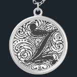 Monarchia "Z" Monogramas Colar Precoce<br><div class="desc">Rico - Letra Monograma, chamada Monarquia. Um texto vitoriano do estilo de vintage. Personalize isso com seu trabalho de arte ou texto. Transfira este design para qualquer produto.</div>