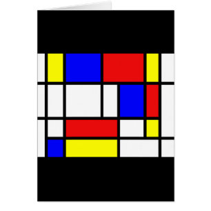 Mondrian - Cartão de Cores Primárias