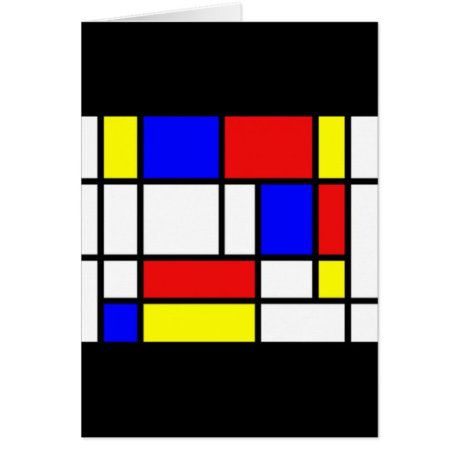 Mondrian - Cartão de Cores Primárias (Frente)