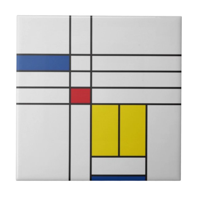 Mondrian II Minimalist De Stijl (Frente)