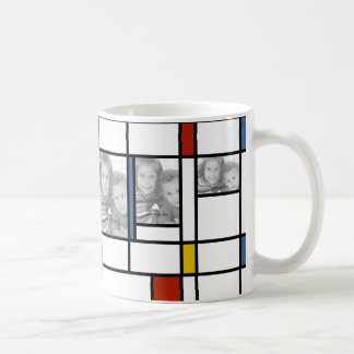 Mondrian inspirou a caneca do modelo da foto