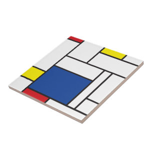 Mondrian Minimalist Geométrico De Stijl Modern Ar