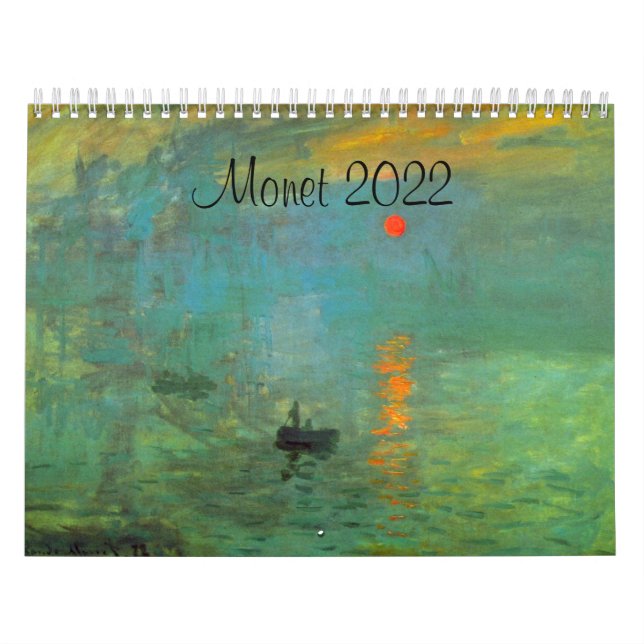 Monet 2022 Calendário Artístico Francês (Capa)