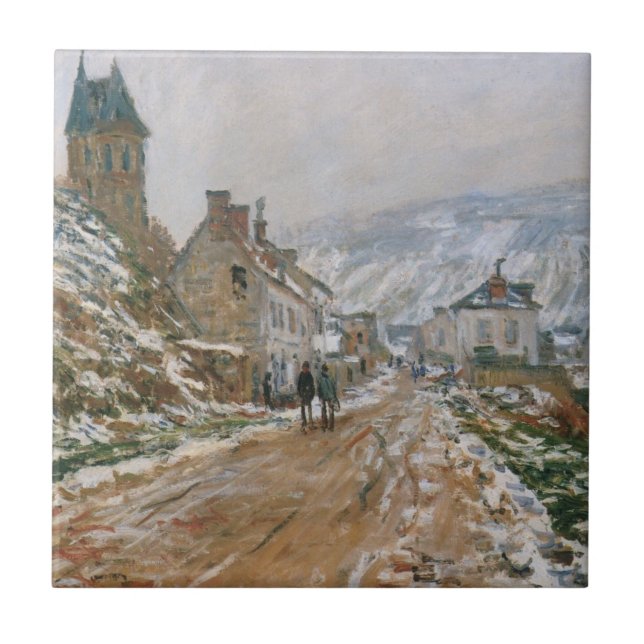 Monet - A estrada em Vetheuil no inverno (Frente)
