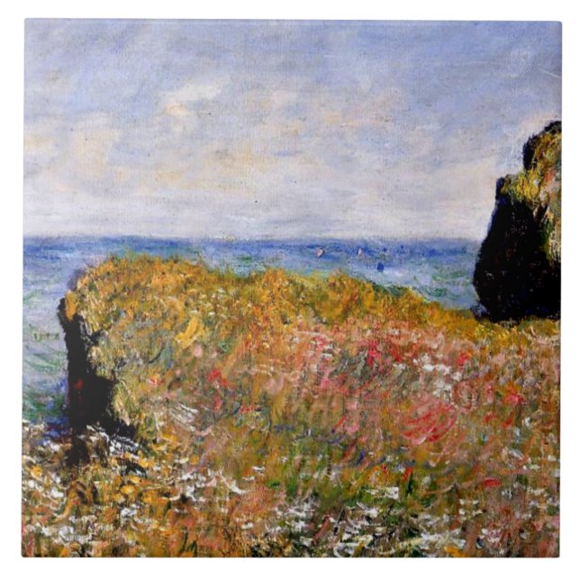 Monet - Borda do Cliff em Pourville (Frente)