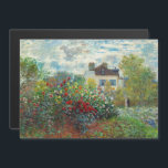 Monet - Cartão Magnético Garden Argenteuil do Arti<br><div class="desc">O Jardim do Artista na Argentina / Um Canto do Jardim com Dahlias - Claude Monet,  Óleo na Canvas,  1873</div>