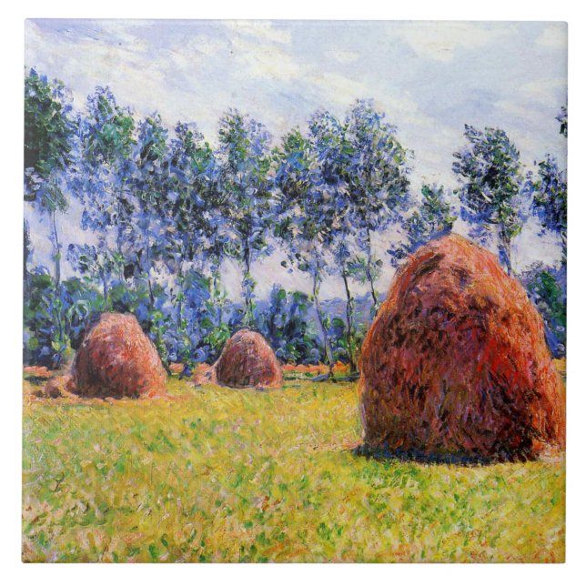 Monet - Haystacks em Giverny, 1884, (Frente)
