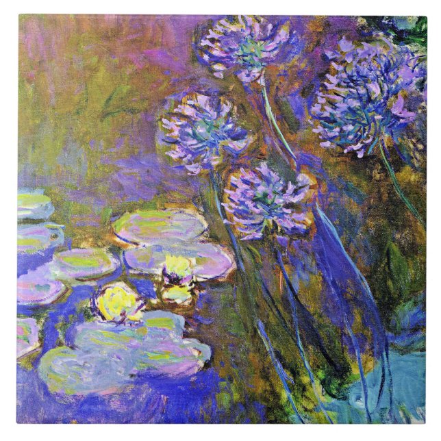 Monet - Lírios de Água e Agapanthus (Frente)