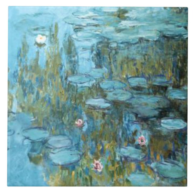 Monet - Lírios De Água (Turquesa), (Frente)