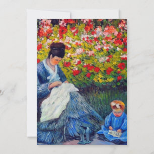 Monet Mãe e Filho no Garde Salve o Cartão de Data