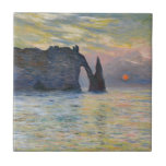 Monet - Manneport, Cliff em Etretat, Sunset<br><div class="desc">Manneport,  Cliff em Etretat,  Sunset/Etretat,  couchant solene - Claude Monet em 1883</div>