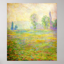 Monet Meadows em Giverny Poster