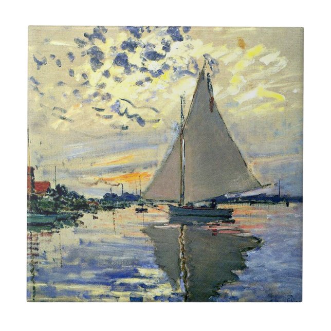 Monet - Navio de vela no Le Petit-Gennevilliers (Frente)